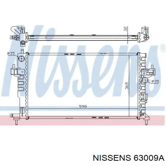 63009A Nissens radiador