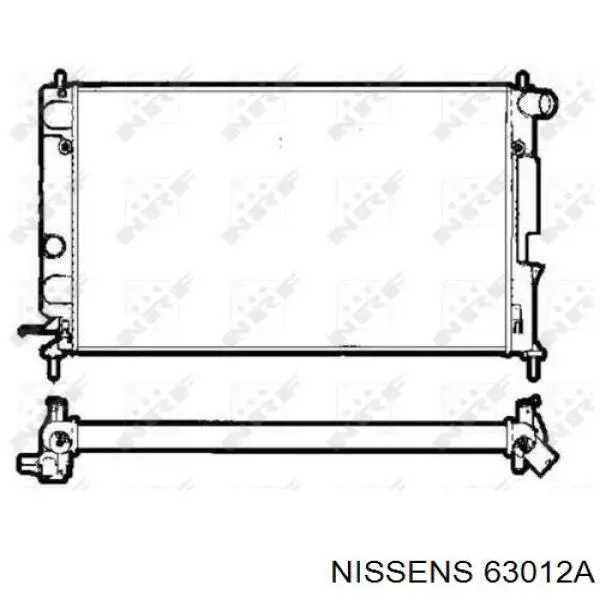 63012A Nissens radiador refrigeración del motor