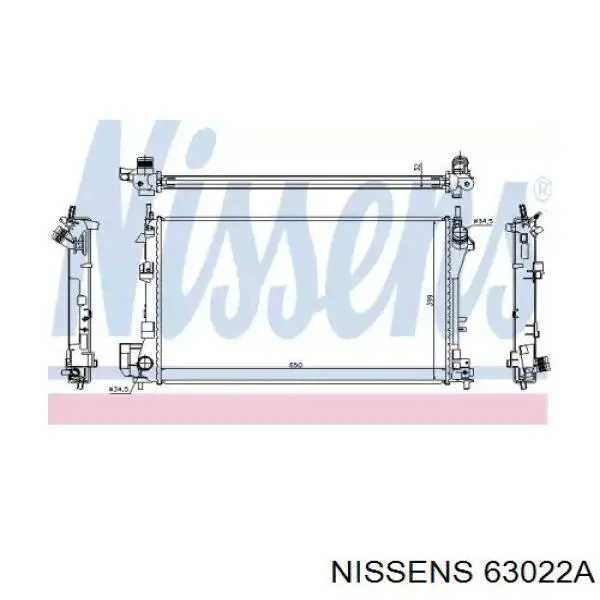 63022A Nissens radiador