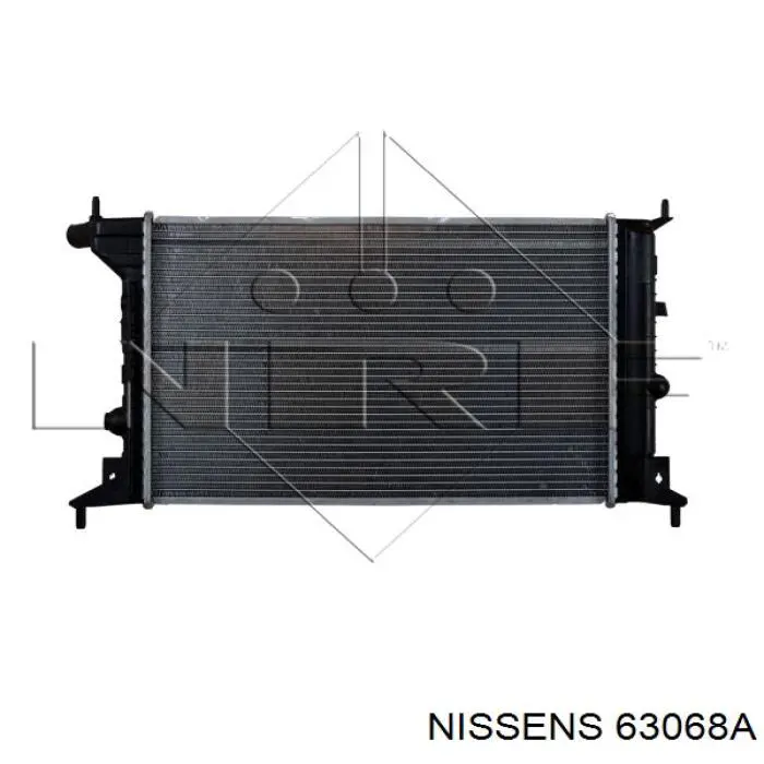 63068A Nissens radiador refrigeración del motor