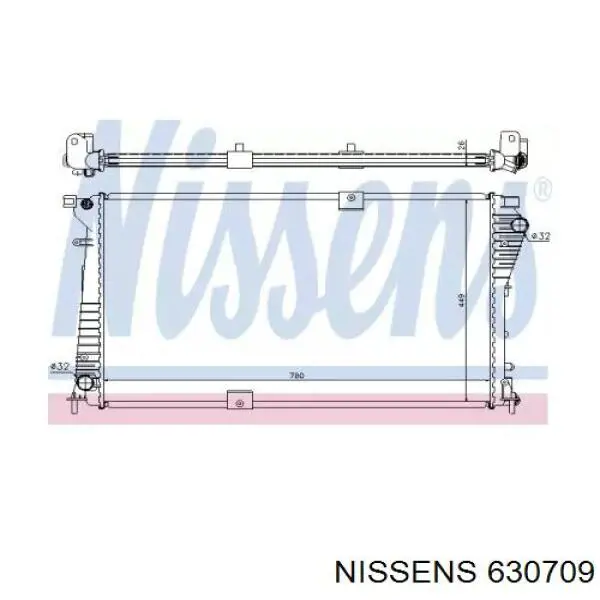 Água radiador Nissens 630709 precio, desde 157,54 EUR