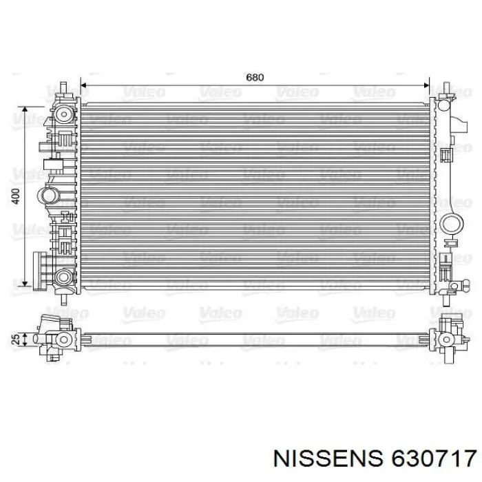 630717 Nissens radiador