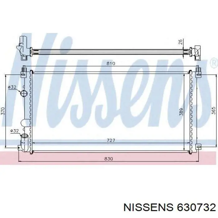 Comprar 630732 Nissens Radiador de auto