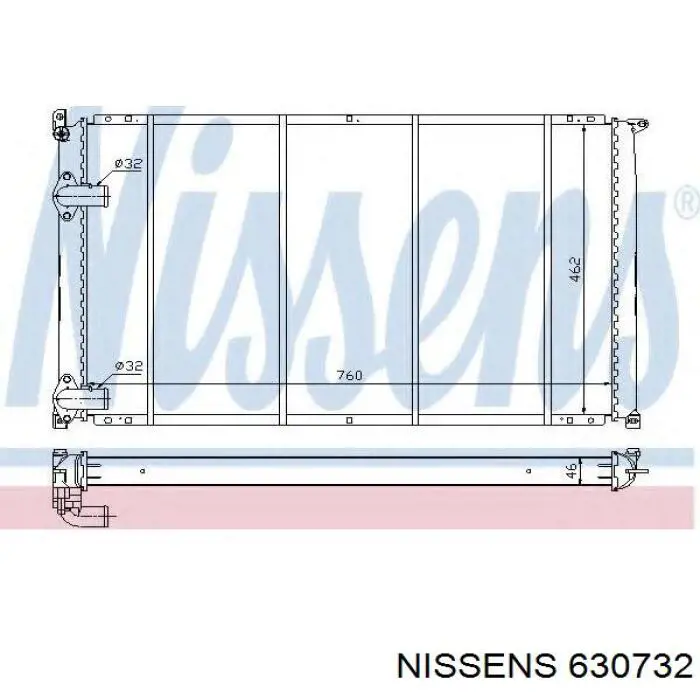 630732 Nissens Refrigeración del motor