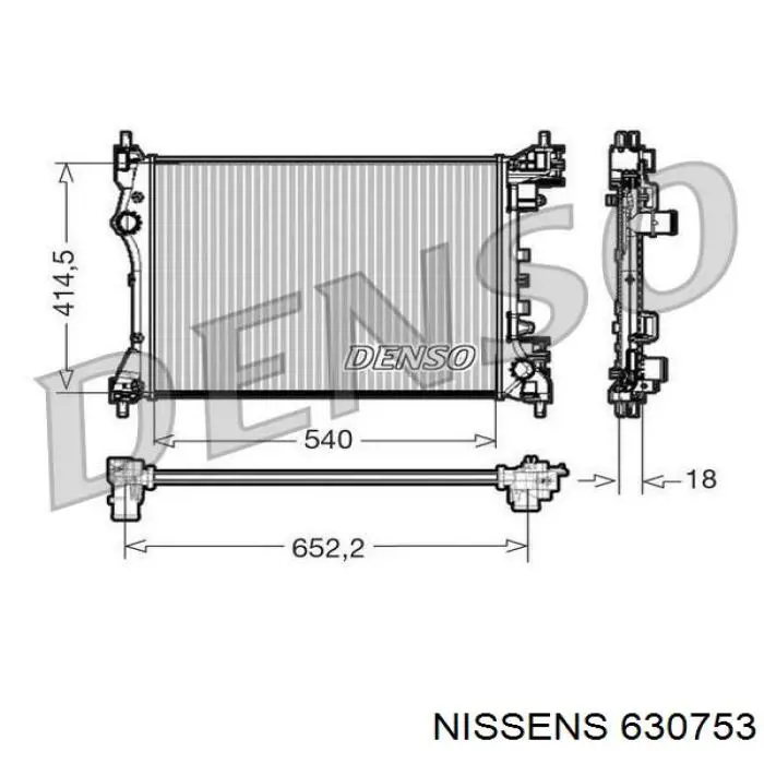 630753 Nissens radiador