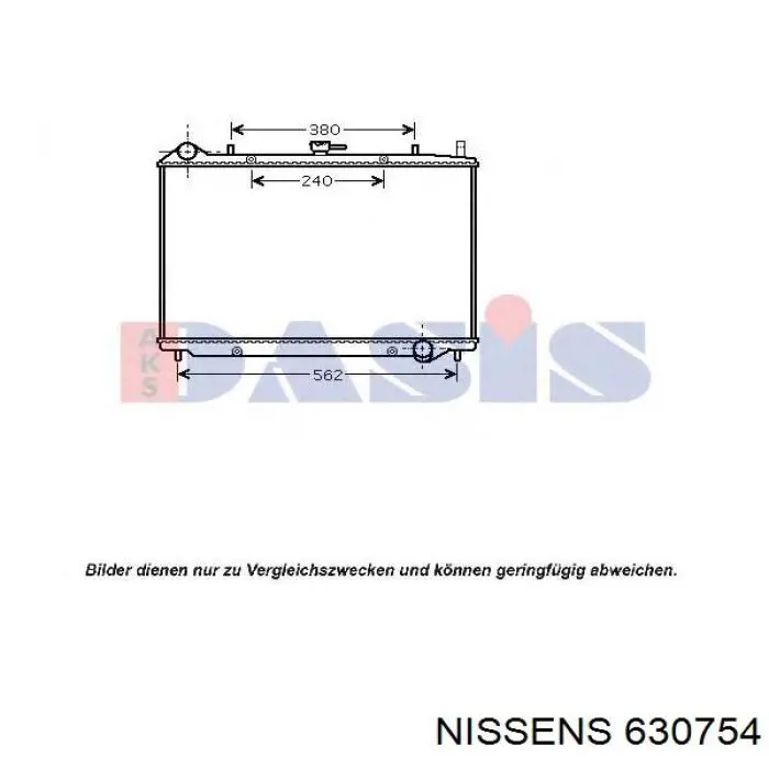 Comprar 630754 Nissens Radiador de auto