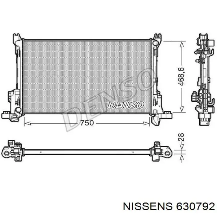 630792 Nissens Refrigeración del motor
