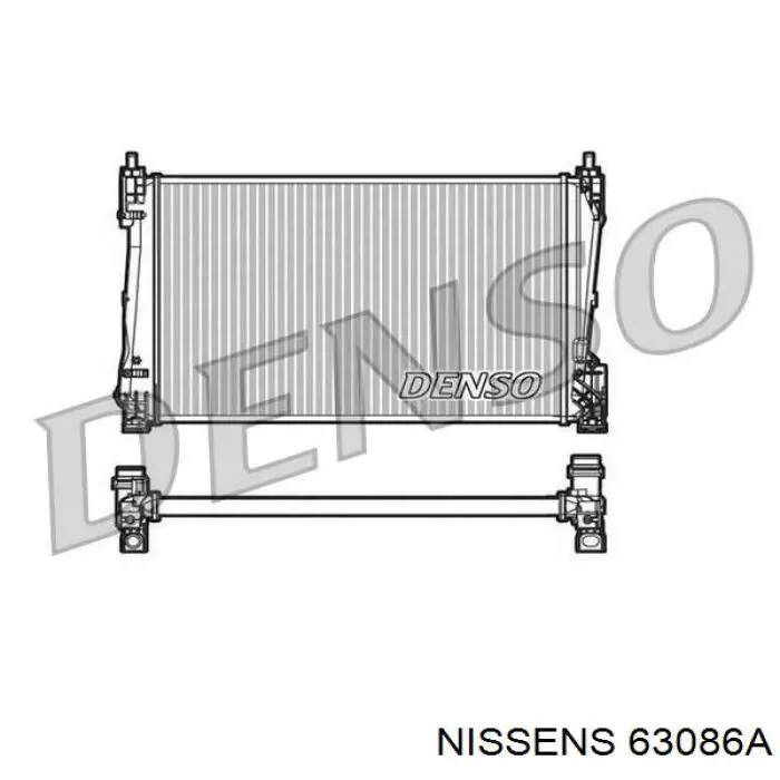 63086A Nissens radiador refrigeración del motor