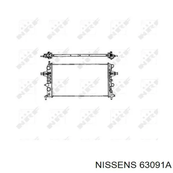 63091A Nissens radiador refrigeración del motor