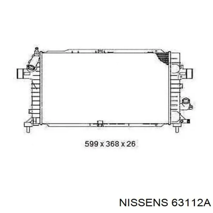 Radiador 63112A Nissens