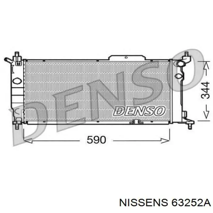 Água radiador Nissens 63252A precio, desde 62,86 EUR
