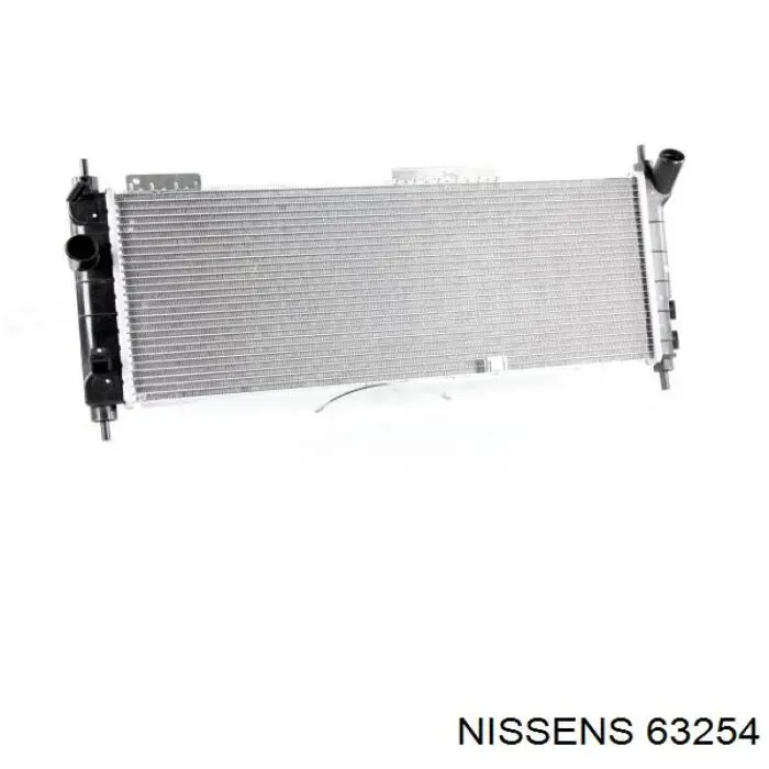 63254 Nissens radiador refrigeración del motor