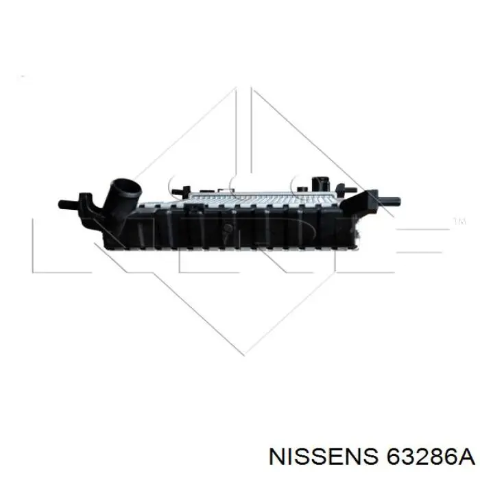 63286A Nissens radiador refrigeración del motor