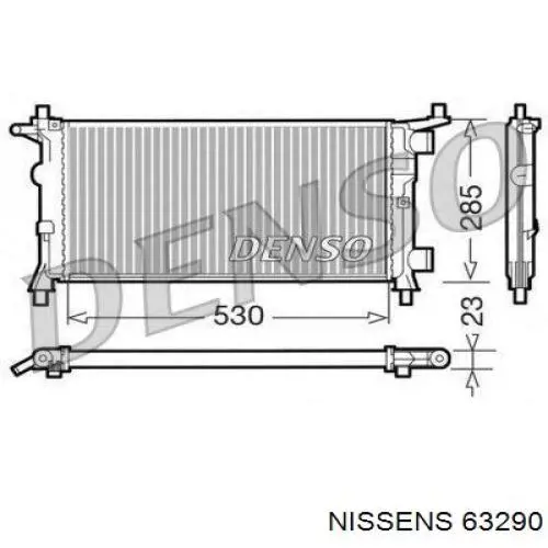 63290 Nissens Refrigeración del motor