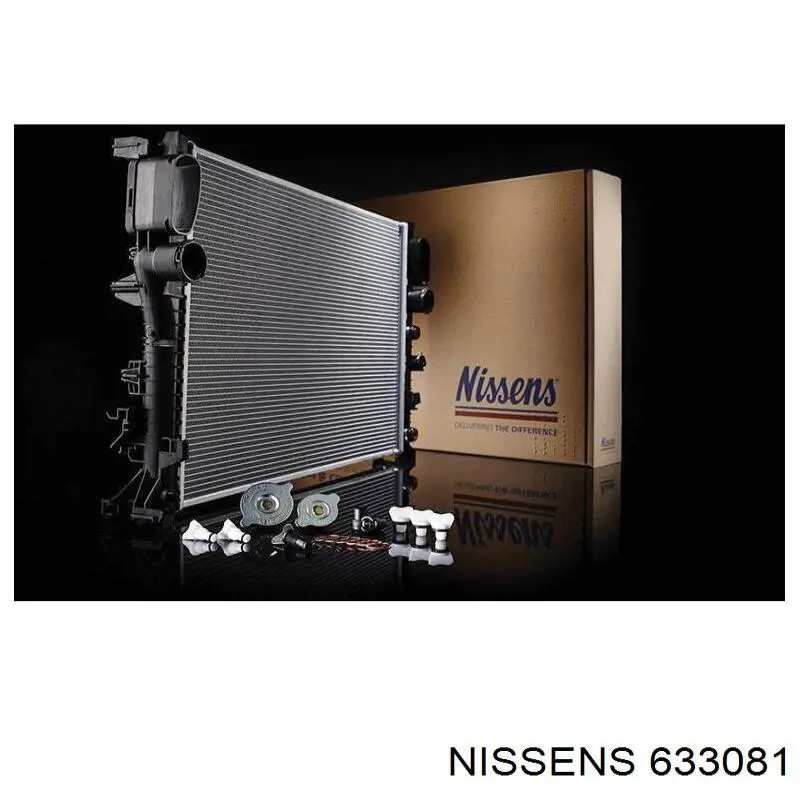 Radiador refrigeración del motor NISSENS 633081