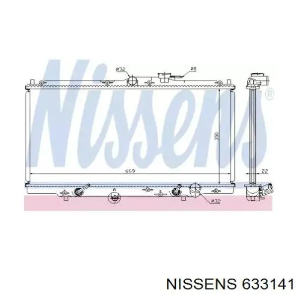 633141 Nissens Refrigeración del motor