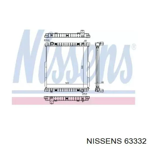 63332 Nissens radiador