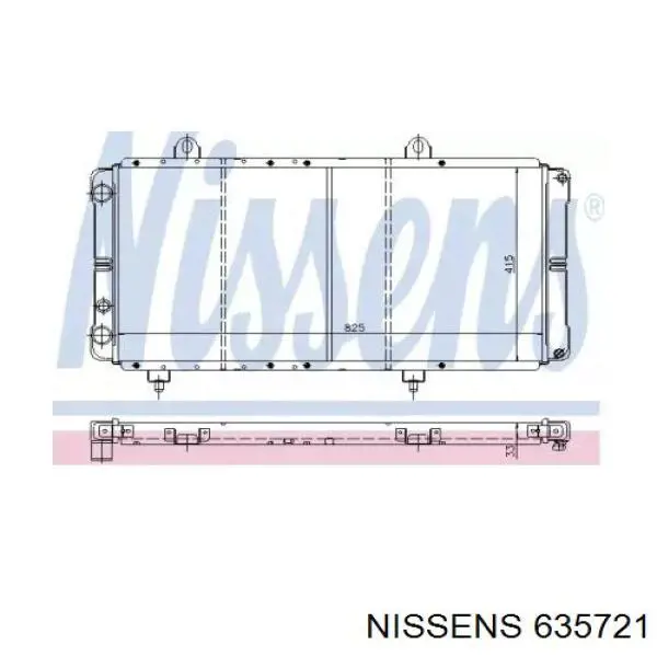 635721 Nissens radiador