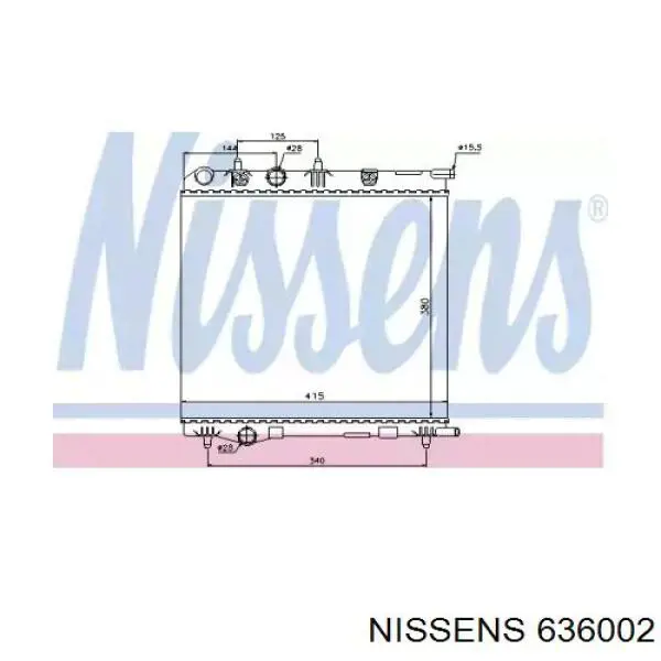 Comprar 636002 Nissens Radiador de auto