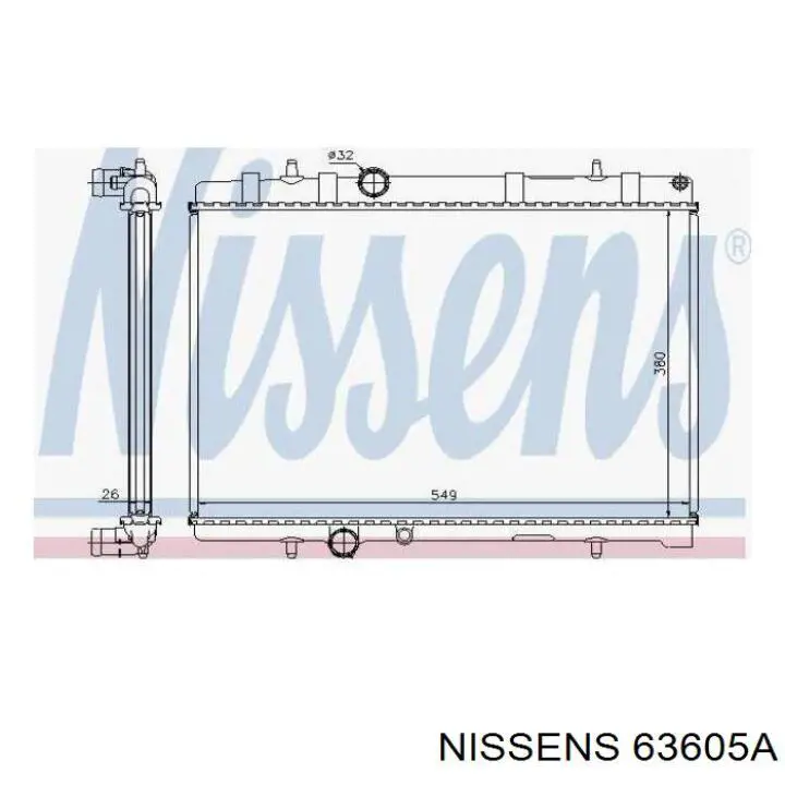 63605A Nissens radiador