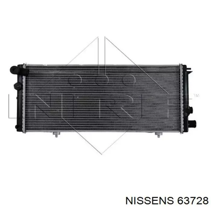 63728 Nissens radiador refrigeración del motor