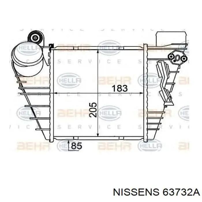 63732A Nissens radiador refrigeración del motor