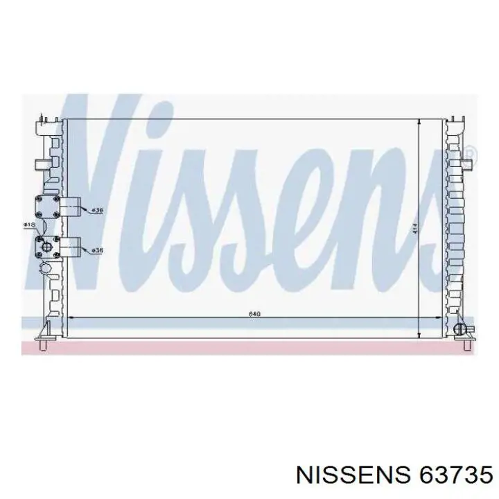 63735 Nissens radiador