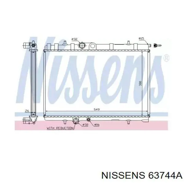 Comprar 63744A Nissens Radiador de auto