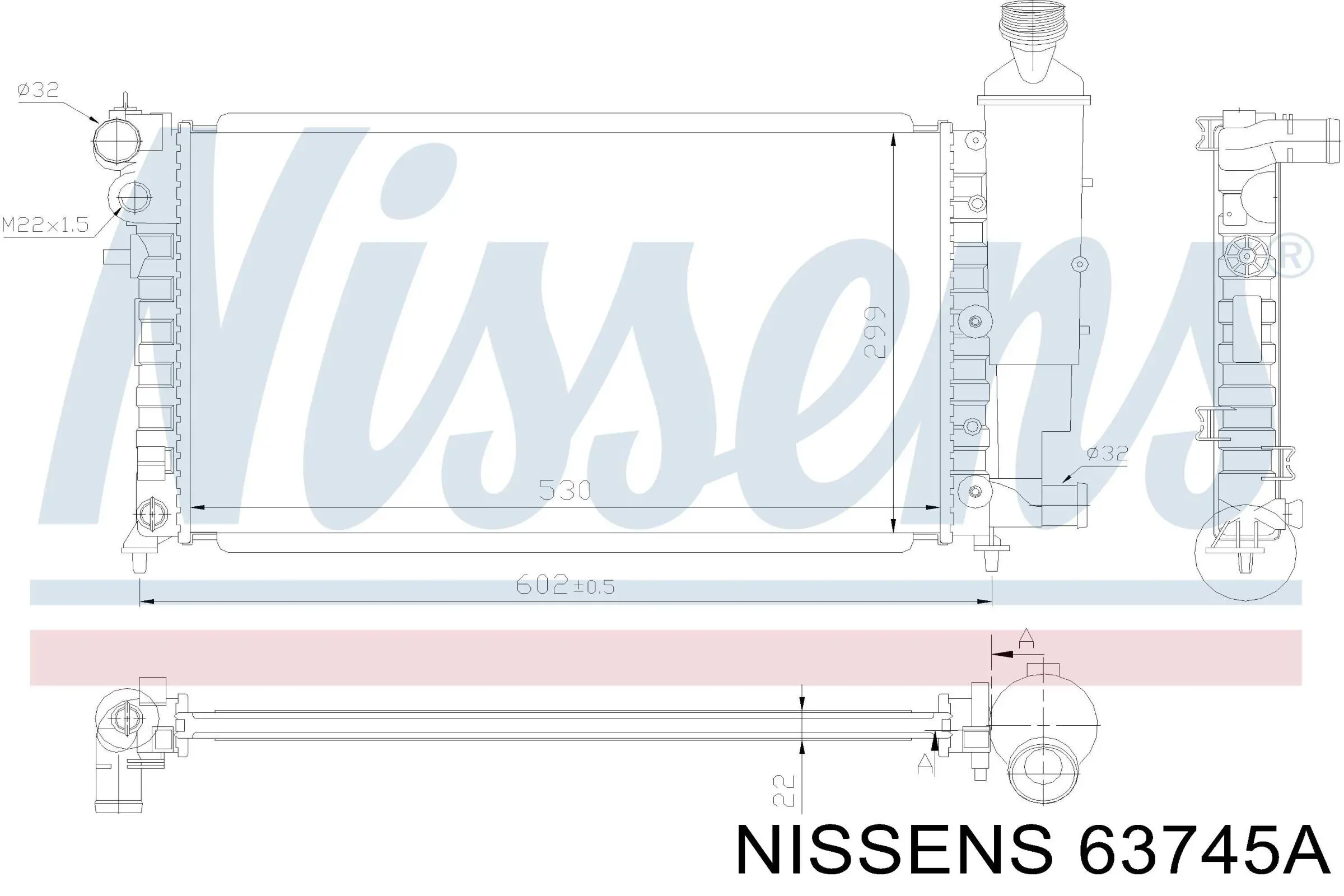 63745A Nissens radiador