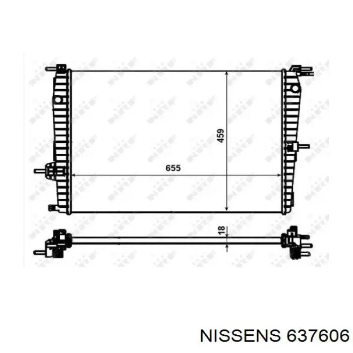 637606 Nissens Refrigeración del motor