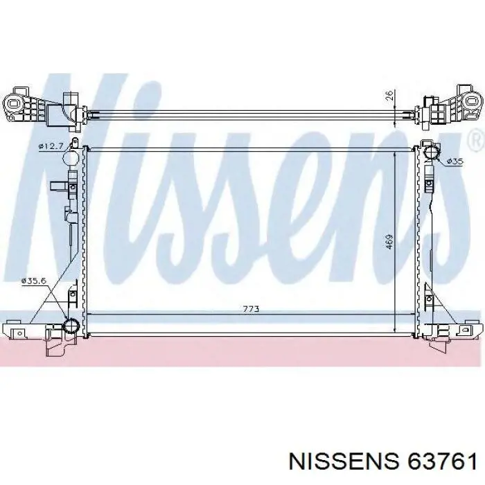 Radiador refrigeración del motor Renault Master 2 HD, FD
