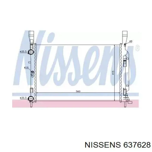 Comprar 637628 Nissens Radiador de auto