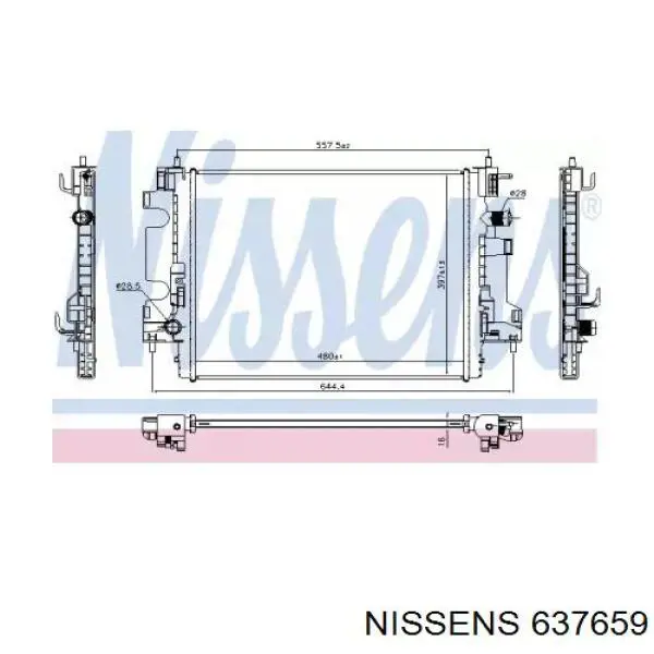 Comprar A4535000103 Mercedes Radiador de auto