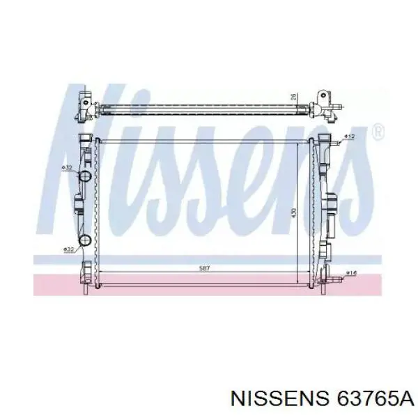 63765A Nissens Refrigeración del motor