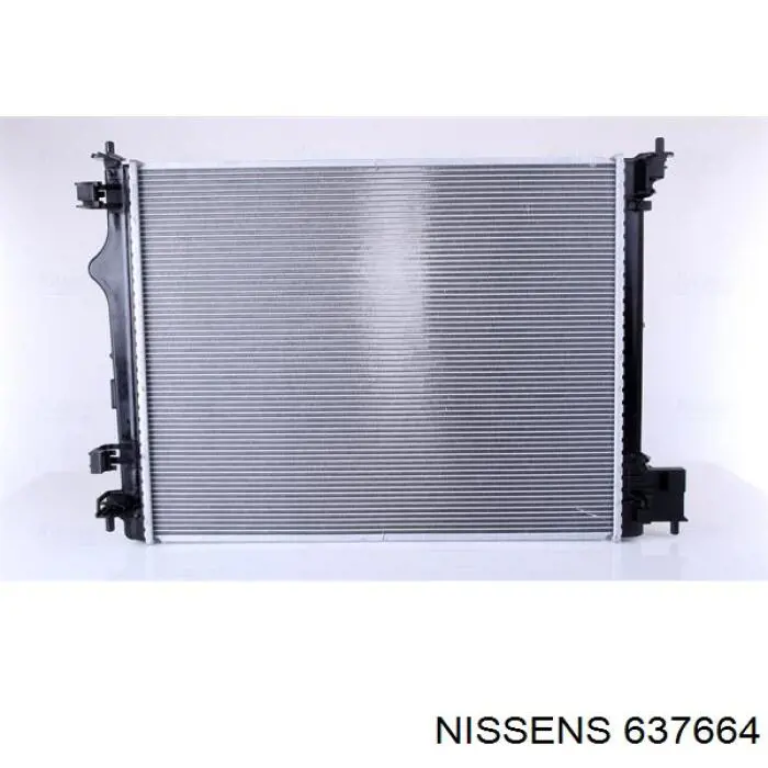 637664 Nissens radiador refrigeración del motor