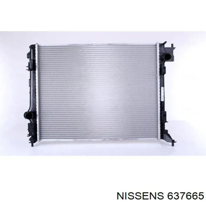 637665 Nissens radiador refrigeración del motor