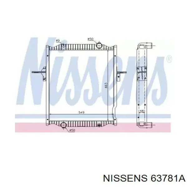 Comprar 63781A Nissens Radiador de auto