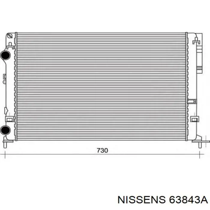 63843A Nissens Refrigeración del motor