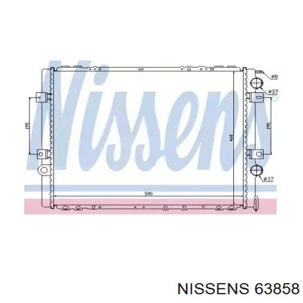 Comprar 63858 Nissens Radiador de auto