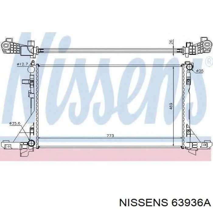 63936A Nissens radiador