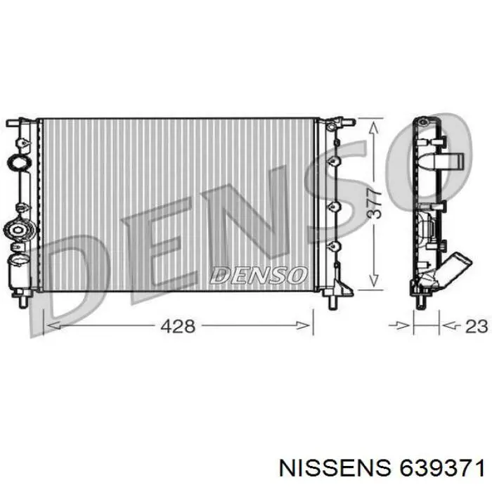 639371 Nissens Refrigeración del motor