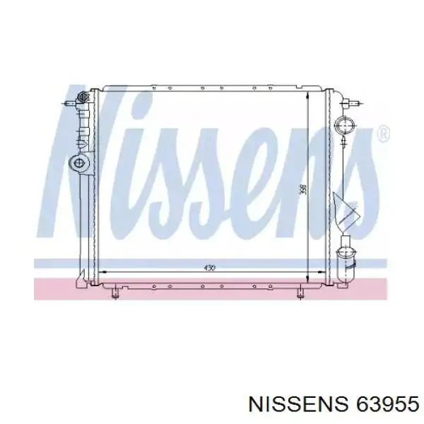 63955 Nissens Refrigeración del motor