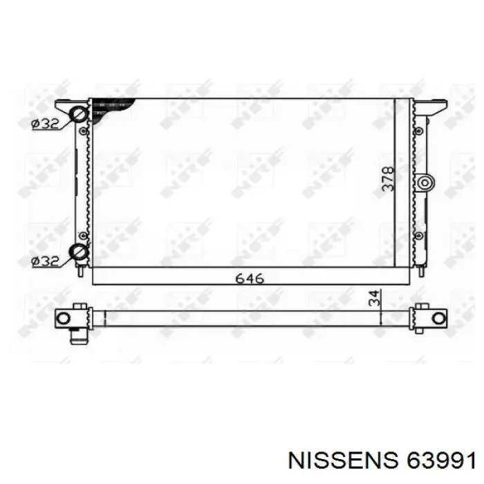63991 Nissens Refrigeración del motor