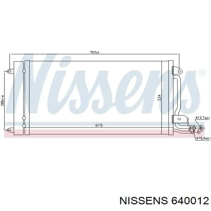 640012 Nissens Refrigeración del motor