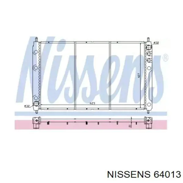Radiador 64013 Nissens