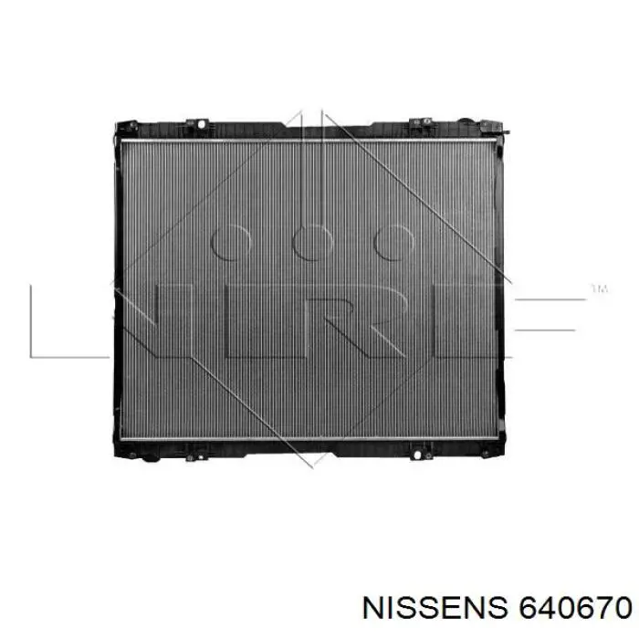 640670 Nissens radiador refrigeración del motor