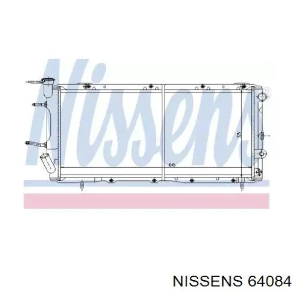 Radiador 64084 Nissens