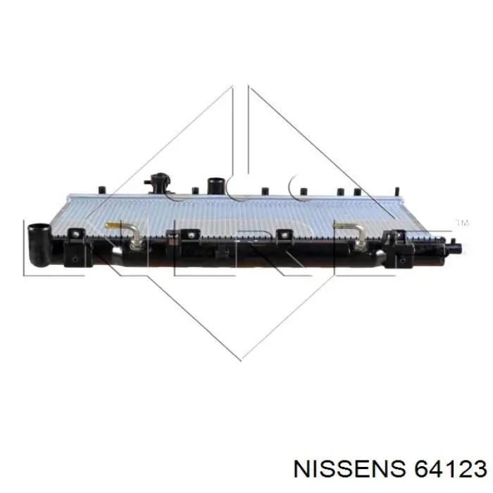 64123 Nissens radiador refrigeración del motor