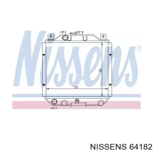 Comprar 64182 Nissens Radiador de auto