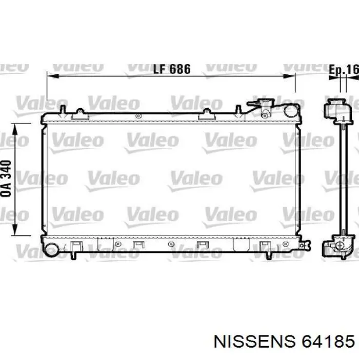 Comprar 64185 Nissens Radiador de auto